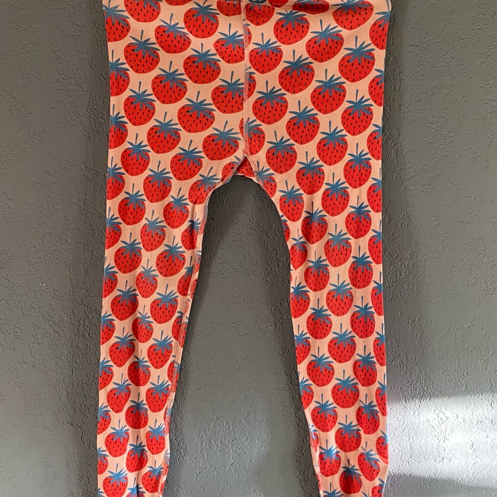 Hanna Anderson Strawberry Print Kids Pajamas size 14 🍓 - Picture 3 of 4